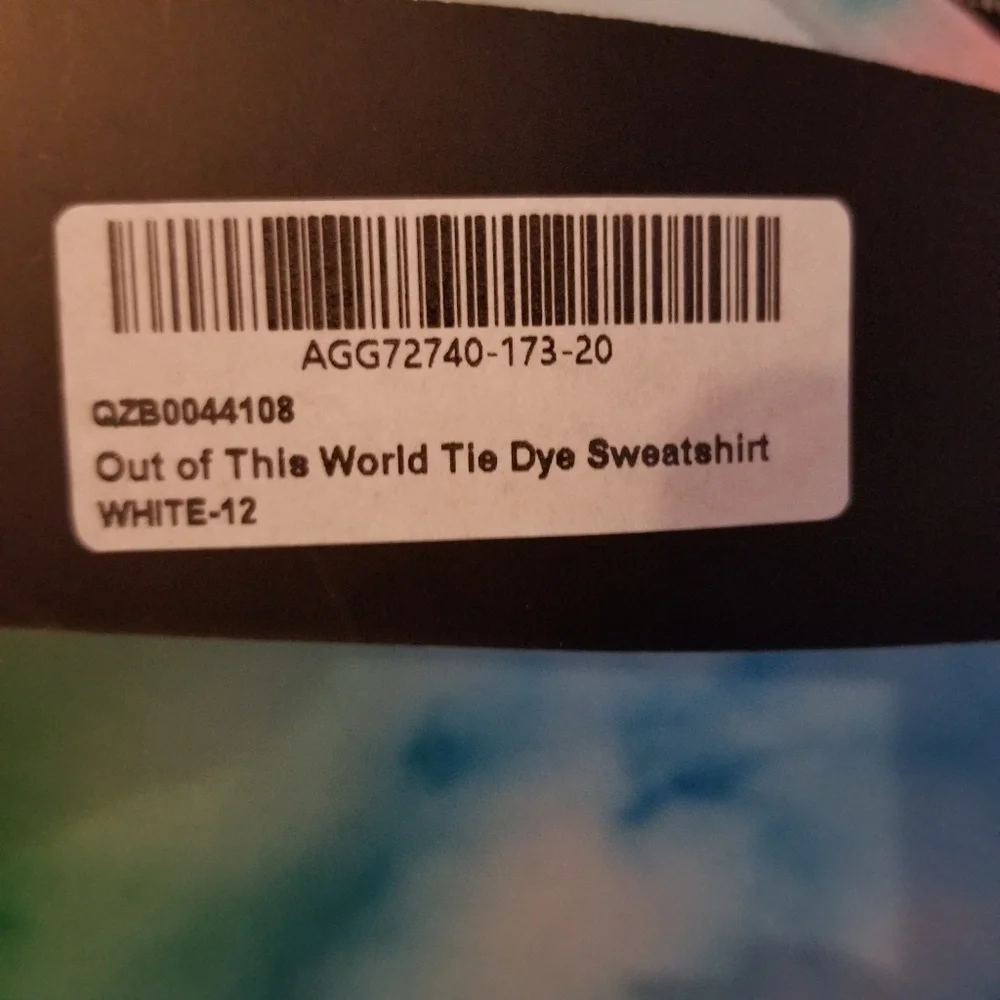 NASTY GAL Out Of This World Tie Dye Sweatshirt